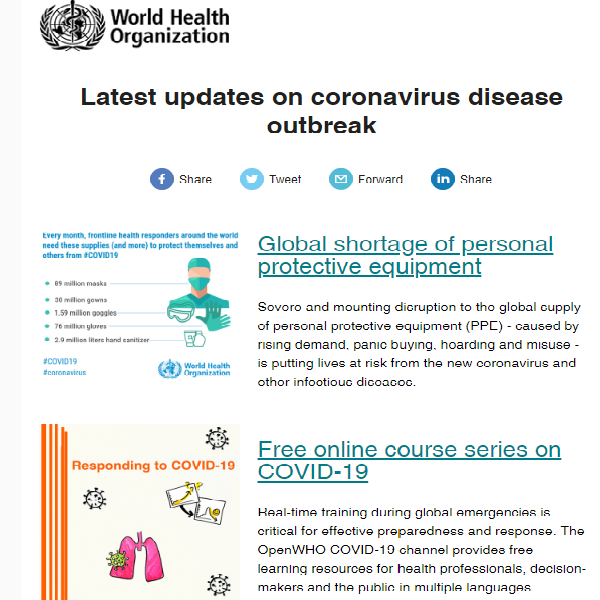 Latest updates on coronavirus disease outbreak